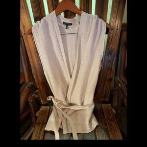 BANANA REPUBLIC | TIE WAIST SLEEVELESS CARDIGAN